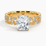 Glacé Diamond Ring (3/4 ct. tw.) Yellow Gold 18k Radiant Engagement Ring