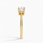 Oval-Cut Three Stone Diamond Ring (1/2 ct. tw.) Yellow Gold 18k Cushion Engagement Ring