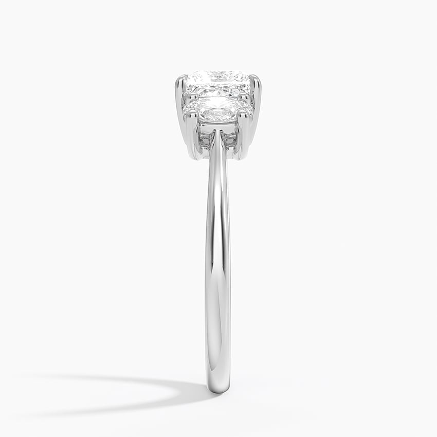 Oval-Cut Three Stone Diamond Ring (1/2 ct. tw.) Platinum Princess Engagement Ring