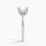Oval-Cut Three Stone Diamond Ring (1/2 ct. tw.) Platinum Radiant Engagement Ring
