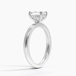 Sydney Perfect Fit Hidden Halo 2mm Diamond Ring Platinum Emerald Engagement Ring