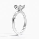 Sydney Perfect Fit Hidden Halo 2mm Diamond Ring Platinum Marquise Engagement Ring