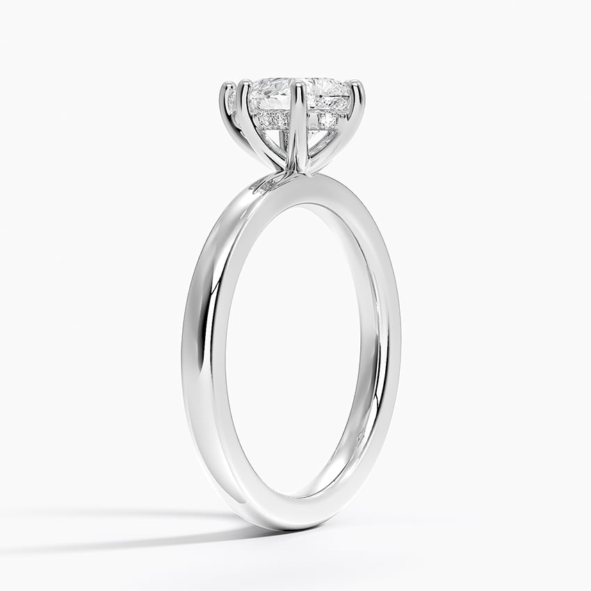 Sydney Perfect Fit Hidden Halo 2mm Diamond Ring Platinum Pear Engagement Ring