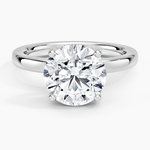 Sydney Perfect Fit Hidden Halo 2mm Diamond Ring Platinum Round Engagement Ring