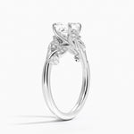 Canopy Diamond Ring Platinum Asscher Engagement Ring