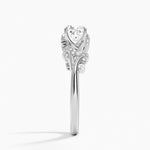 Canopy Diamond Ring Platinum Cushion Engagement Ring