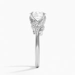 Canopy Diamond Ring Platinum Oval Engagement Ring