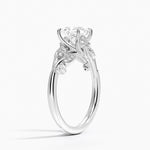 Canopy Diamond Ring Platinum Princess Engagement Ring