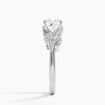 Canopy Diamond Ring Platinum Princess Engagement Ring