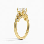 Canopy Diamond Ring Yellow Gold 18k Princess Engagement Ring