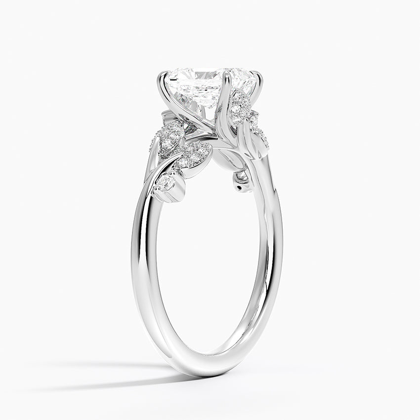 Canopy Diamond Ring Platinum Radiant Engagement Ring