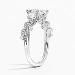 Canopy Three Stone Diamond Ring Platinum Marquise Engagement Ring