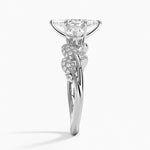 Canopy Three Stone Diamond Ring Platinum Marquise Engagement Ring