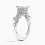 Luxe Canopy Diamond Ring Platinum Marquise Engagement Ring