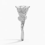 Luxe Canopy Diamond Ring Platinum Marquise Engagement Ring