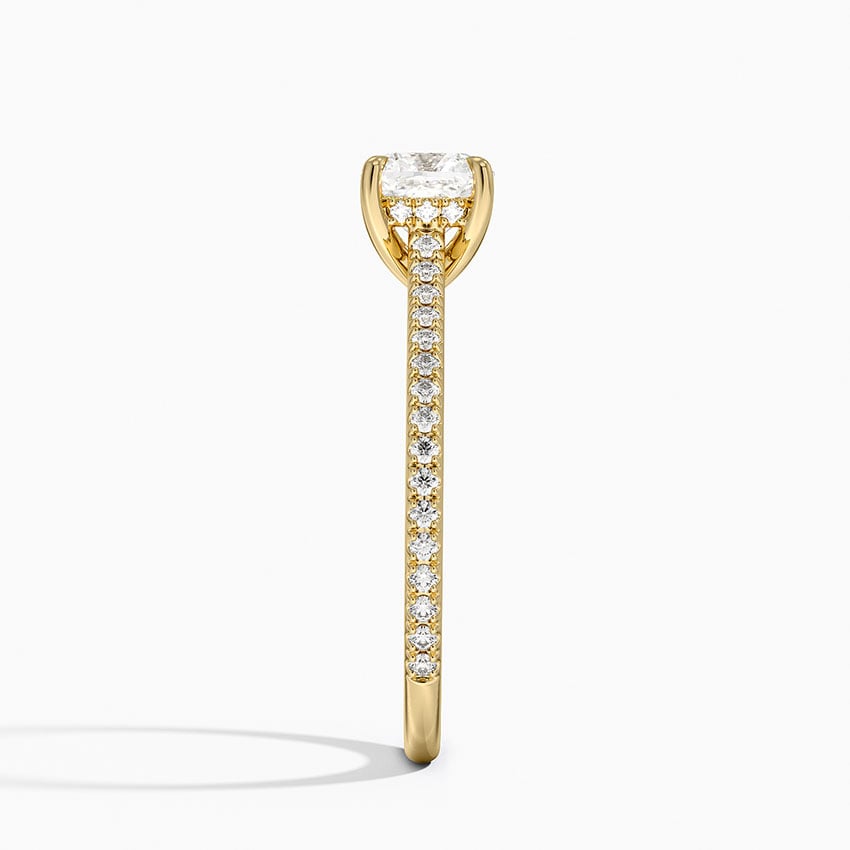 Luxe Lissome Diamond Ring (1/5 ct. tw.) Yellow Gold 18k Cushion Engagement Ring
