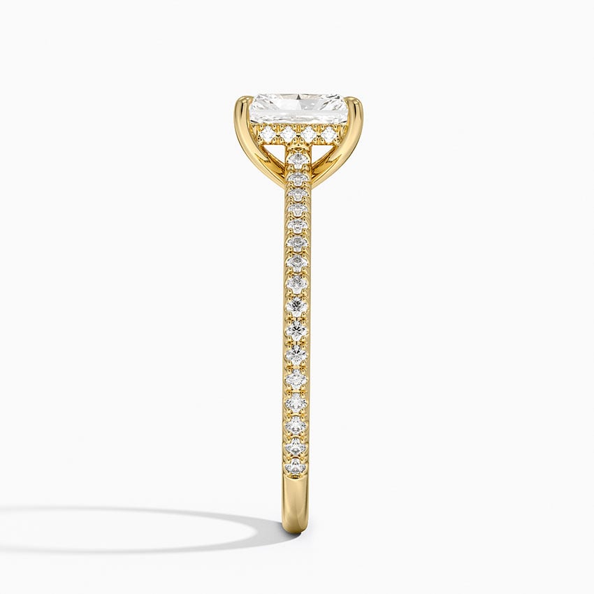 Luxe Lissome Diamond Ring (1/5 ct. tw.) Yellow Gold 18k Radiant Engagement Ring