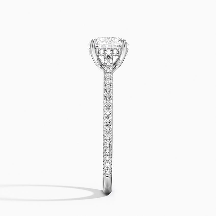 Luxe Lissome Diamond Ring (1/5 ct. tw.) Platinum Round Engagement Ring