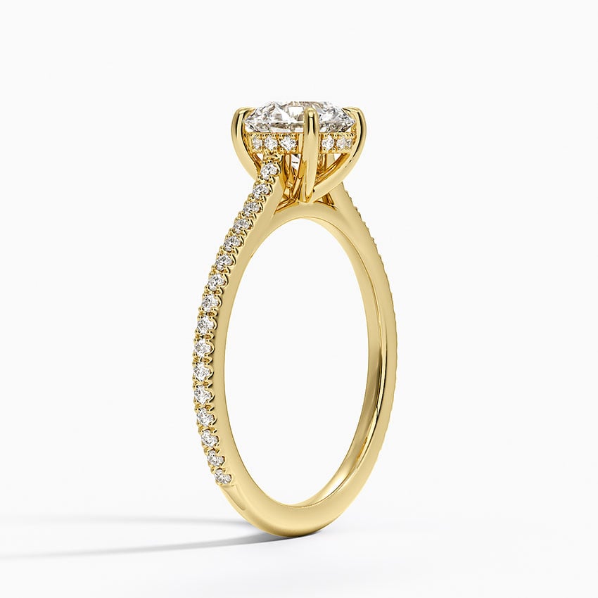 Luxe Lissome Diamond Ring (1/5 ct. tw.) Yellow Gold 18k Round Engagement Ring