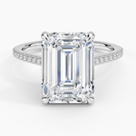 Luxe Lissome Diamond Ring (1/5 ct. tw.) Platinum Emerald Engagement Ring