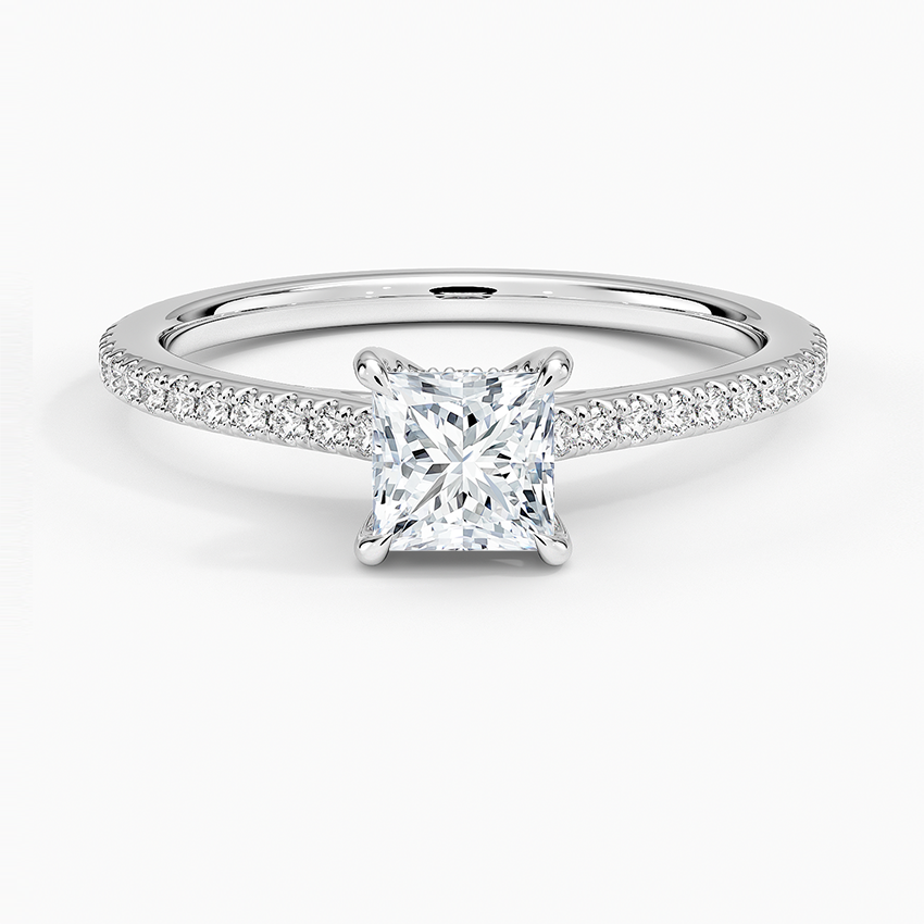 Luxe Lissome Diamond Ring (1/5 ct. tw.) Platinum Princess Engagement Ring