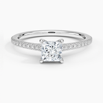 Luxe Lissome Diamond Ring (1/5 ct. tw.) Platinum Princess Engagement Ring