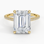 Luxe Lissome Diamond Ring (1/5 ct. tw.) Yellow Gold 18k Emerald Engagement Ring