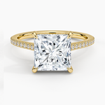 Luxe Lissome Diamond Ring (1/5 ct. tw.) Yellow Gold 18k Princess Engagement Ring