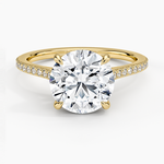 Luxe Lissome Diamond Ring (1/5 ct. tw.) Yellow Gold 18k Round Engagement Ring