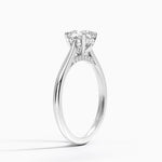 Dawn 1.5mm Diamond Ring Platinum Cushion Engagement Ring