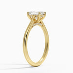 Dawn 1.5mm Diamond Ring Yellow Gold 18k Emerald Engagement Ring