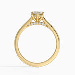 Dawn 1.5mm Diamond Ring Yellow Gold 18k Marquise Engagement Ring