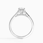 Dawn 1.5mm Diamond Ring Platinum Oval Engagement Ring
