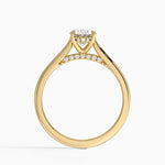 Dawn 1.5mm Diamond Ring Yellow Gold 18k Oval Engagement Ring