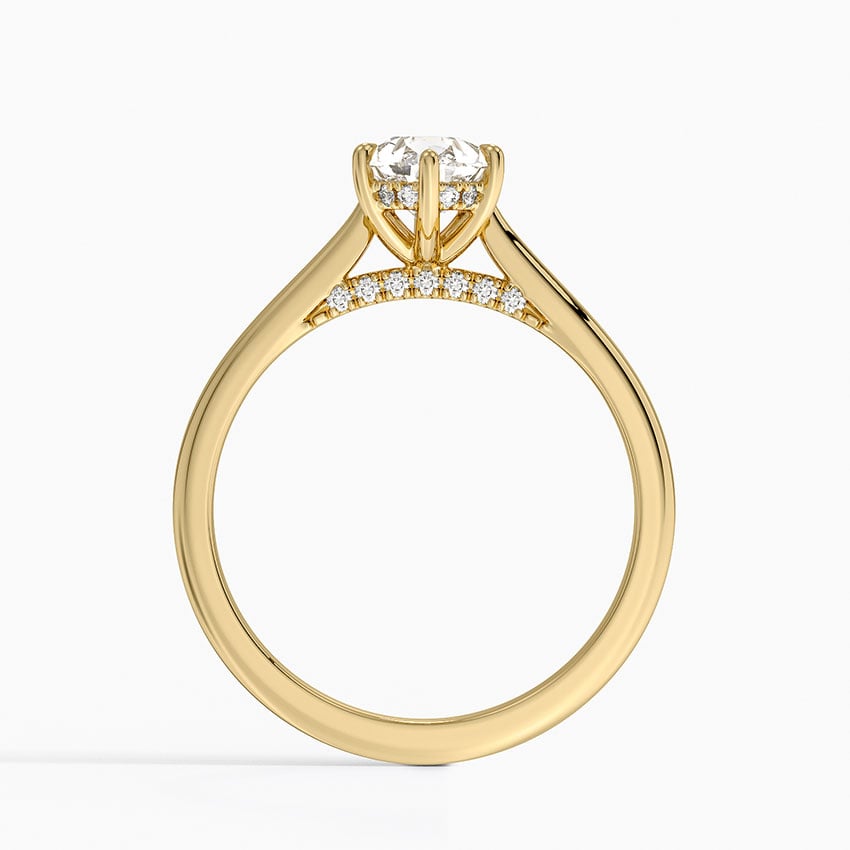 Dawn 1.5mm Diamond Ring Yellow Gold 18k Pear Engagement Ring