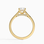 Dawn 1.5mm Diamond Ring Yellow Gold 18k Radiant Engagement Ring