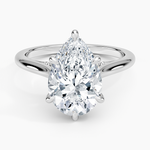 Dawn 1.5mm Diamond Ring Platinum Pear Engagement Ring