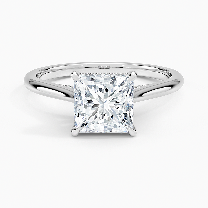 Dawn 1.5mm Diamond Ring Platinum Princess Engagement Ring