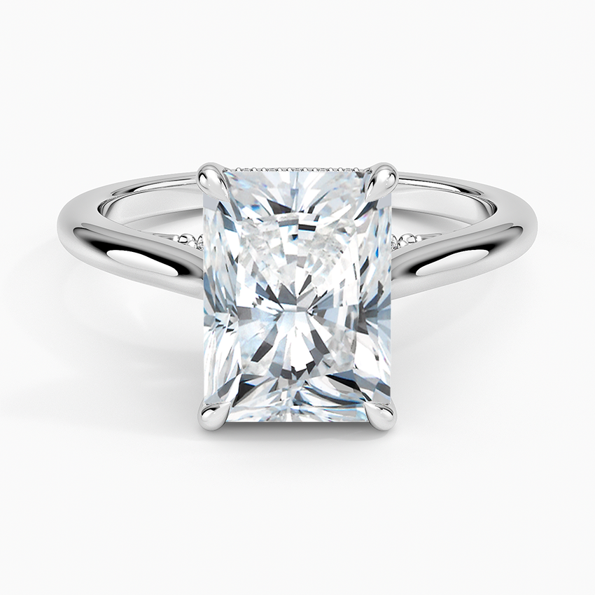 Dawn 1.5mm Diamond Ring Platinum Radiant Engagement Ring