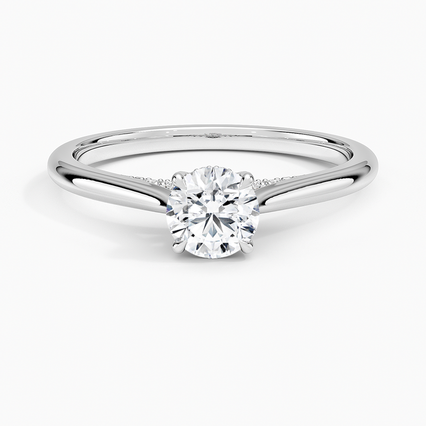 Dawn 1.5mm Diamond Ring Platinum Round Engagement Ring