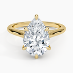 Dawn 1.5mm Diamond Ring Yellow Gold 18k Pear Engagement Ring