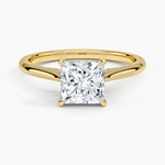 Dawn 1.5mm Diamond Ring Yellow Gold 18k Princess Engagement Ring
