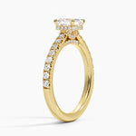 Chantal Diamond Ring Yellow Gold 18k Asscher Engagement Ring