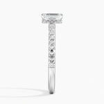 Chantal Diamond Ring Platinum Emerald Engagement Ring