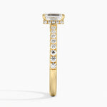 Chantal Diamond Ring Yellow Gold 18k Emerald Engagement Ring