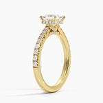 Chantal Diamond Ring Yellow Gold 18k Princess Engagement Ring