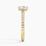 Chantal Diamond Ring Yellow Gold 18k Radiant Engagement Ring