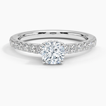 Chantal Diamond Ring Platinum Cushion Engagement Ring