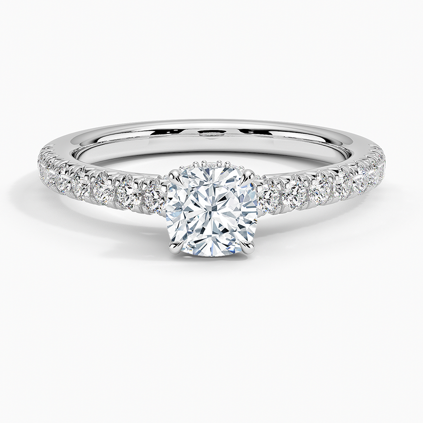 Chantal Diamond Ring Platinum Cushion Engagement Ring