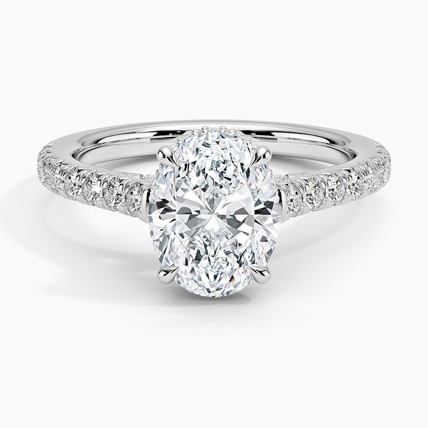 Chantal Diamond Ring Platinum Oval Engagement Ring
